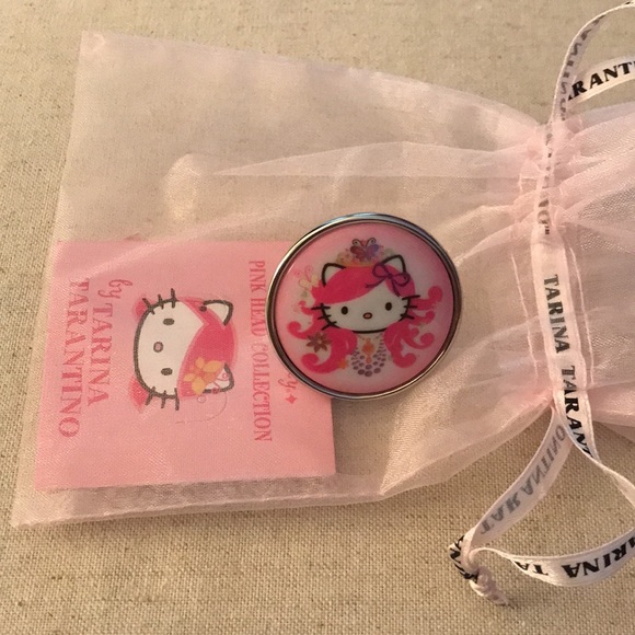 Tarina Tarantino Pink Head Ring NEW NWT - Picture 2 of 5